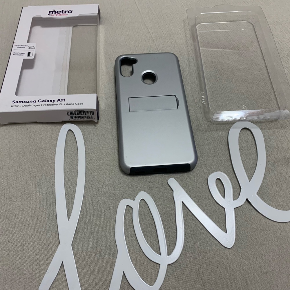Samsung Galaxy A11 KICK | Dual-Layer Protective Kickstand Case Metro by T-Mobile